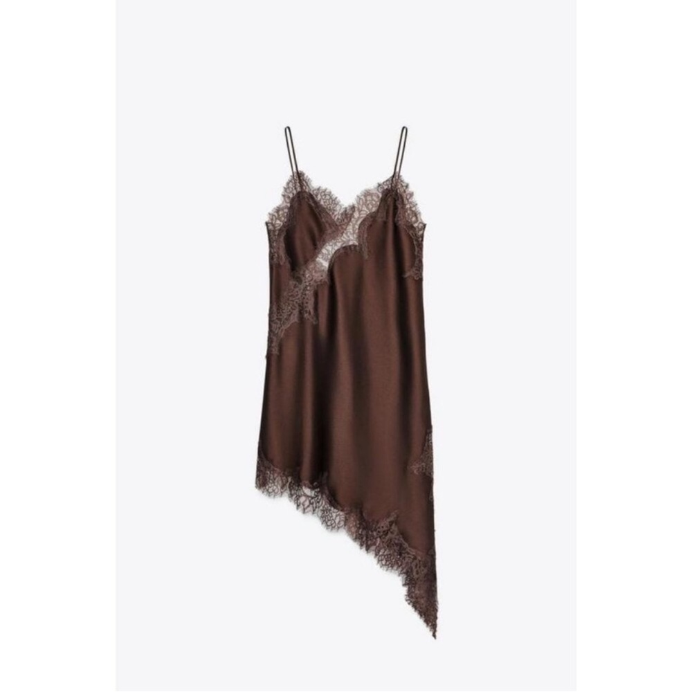 ZARA ASYMMETRIC LACE DRESS ZW COLLECTION - Picture 4 of 16